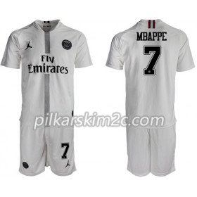 Koszulka Paris Saint-Germain Mbappé 7 Jordan Biały Dziecięca Trzeciej 2018-2019 - Koszulki Piłkarskie